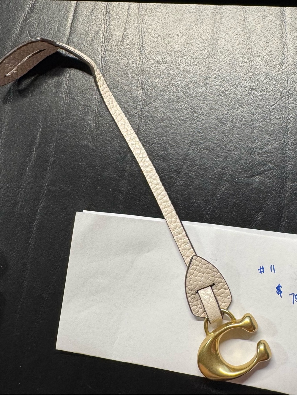Coach C charm from Chaise bag.
